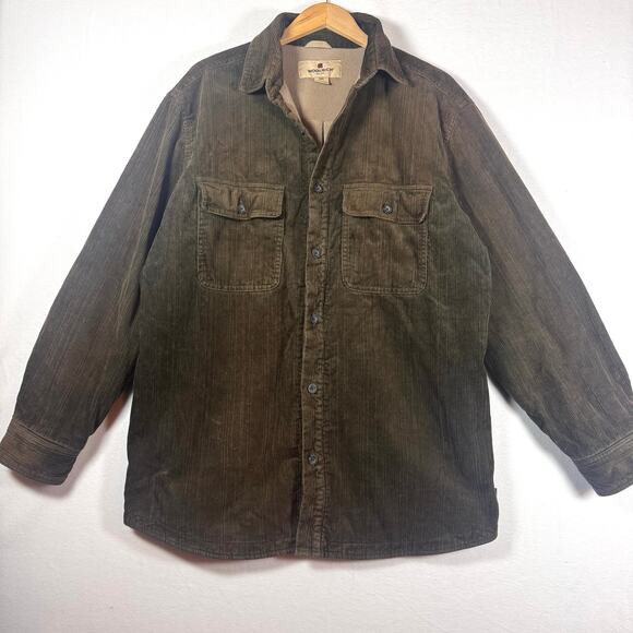 WOOLRICH Men's Cotton Heavy Hunter Button Down Jacket Size Large